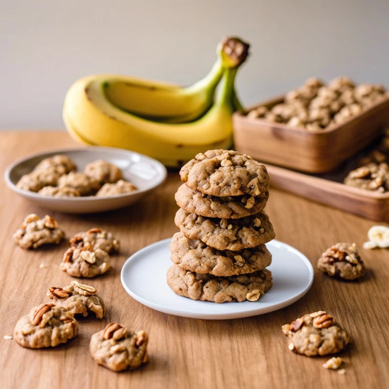 Baked Banana Nut Protein (Premium) Vegan Cookies